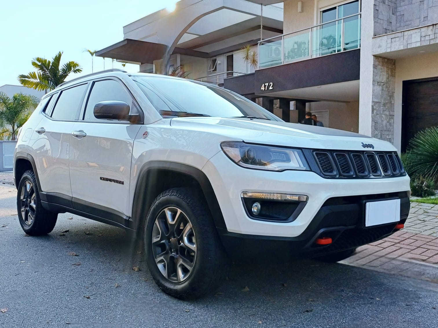 Jeep Compass Trailhawk 2.0 Diesel Tração 4x4 Câmbio automático de 9 velocidades Ano 2018 Branco 119.000km SUV COM SELO DE CERTIFICAÇÃO TRAIL RATED R$118.990