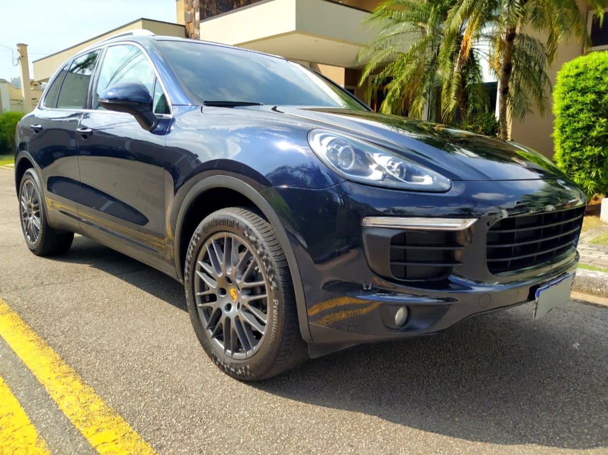 Porsche Cayenne V6 3.6 Automática - 2017 - Azul Moonlight Metálico