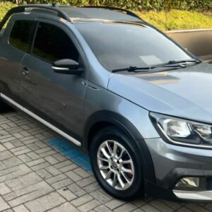Volkswagen Saveiro Cross Cabine Dupla 2018 em Jacareí Saveiro Cross 2018 cabine dupla preta Volkswagen Saveiro Cross revisada Interior Saveiro Cross Cabine Dupla Saveiro Cross com 115 mil km Picape Volkswagen seminova em Jacareí Saveiro Cross com perícia cautelar aprovada Volkswagen Saveiro Cross completa