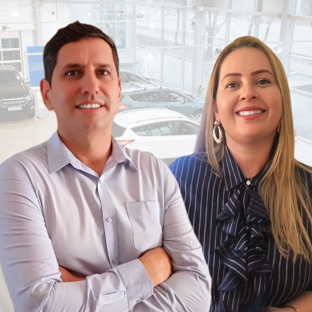 Welington dos Santos e Lilian Saraiva, fundadores da Facilita Autos